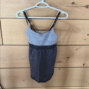 lululemon athletica Gray and Black Women's Top